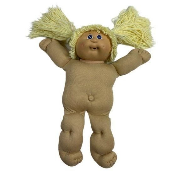 Cabbage Patch Dolls Vintage Girl Boy Blonde Hair 1978 1982 - Picture 2 of 12